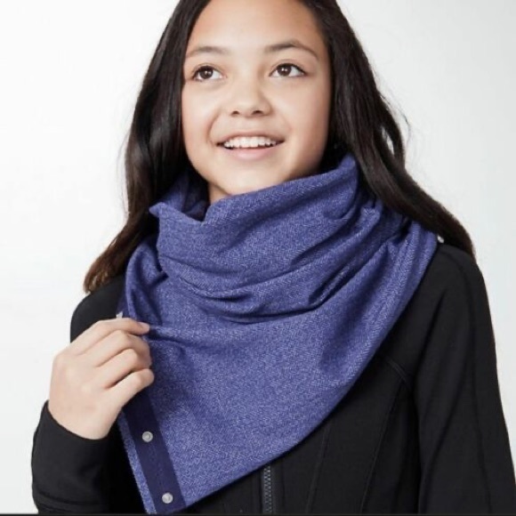 Ivivva by Lululemon Purple Herringbone Chill Scarf - Picture 1 of 5